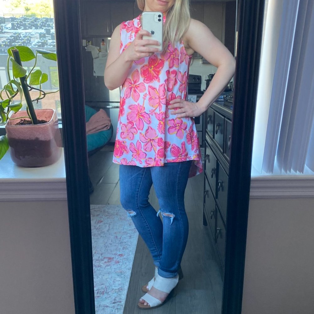 Simply Southern | Floral Sleeveless Tunic Top